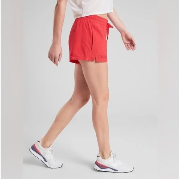 Athleta Baja Short 2.0 in Hibiscus Red Size 8 EXCELLENT CONDITION - Picture 3 of 8